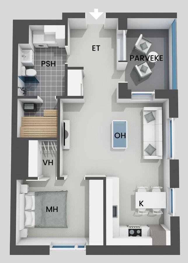 "Kanava" - New 1Br Apartment With Sauna, Balcony & Views, Hosted By 2Ndhomes Тампере Екстериор снимка